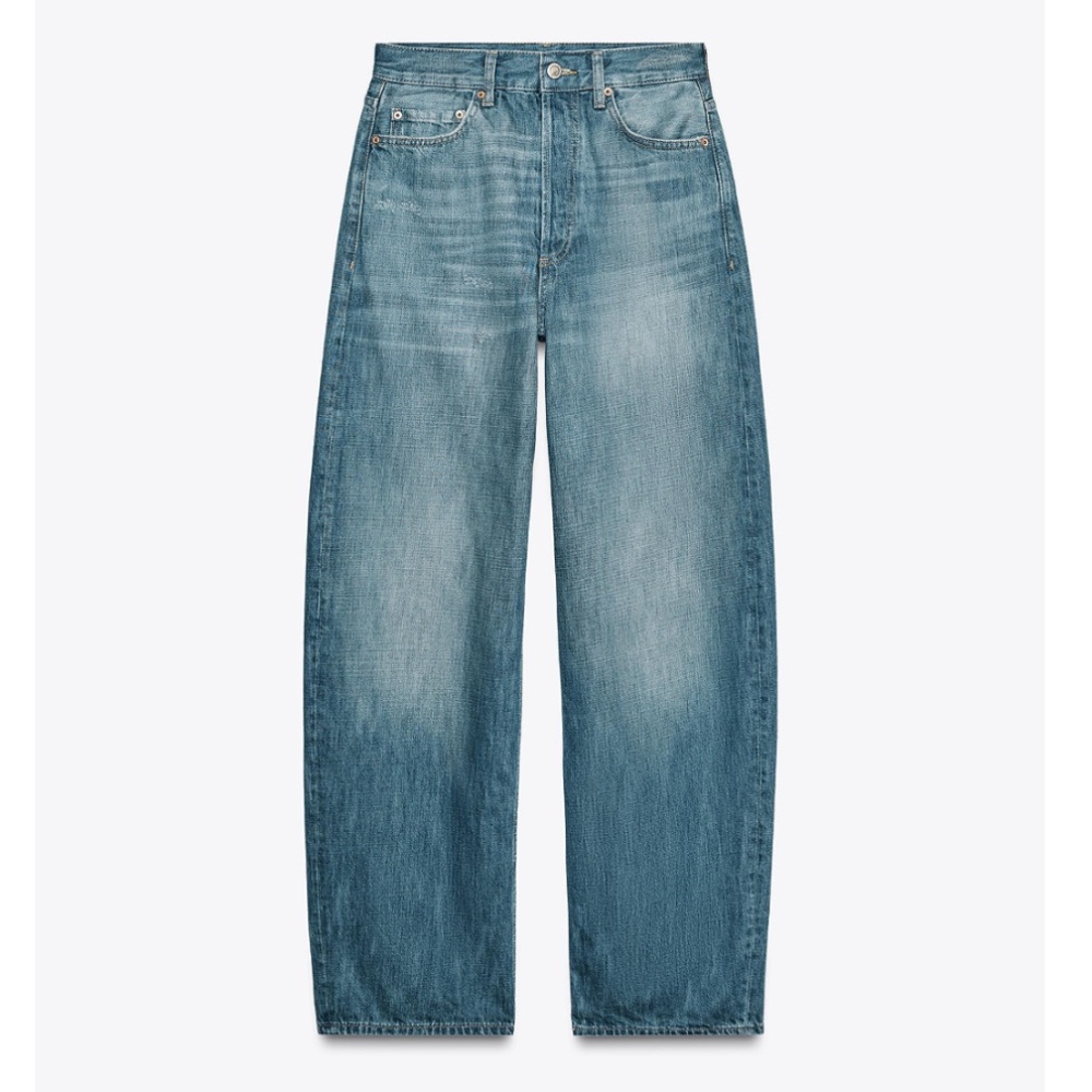 Zara Collection Relaxed Mid-Rise Jeans - sz 8